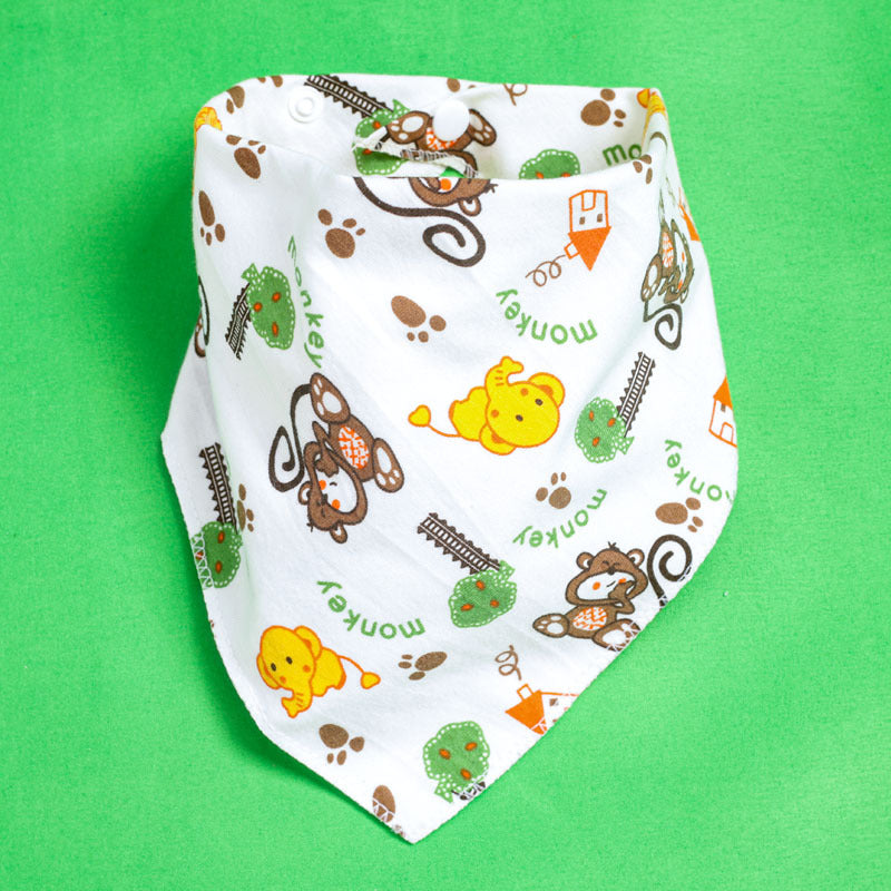 Baby Drooling Towel Baby Triangle Towel Double Layer According To The Buckle Newborn Child Headscarf Bib Scarf Spring And Summer Four Seasons - Korvel