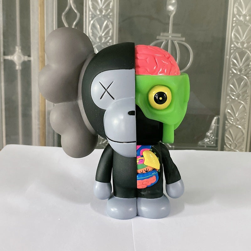 Kaws Sesame Street Doll Living Room High end Light Luxury Trendy Play Violent Bear Desktop Ornament Handmade Cartoon Home Gift - Korvel