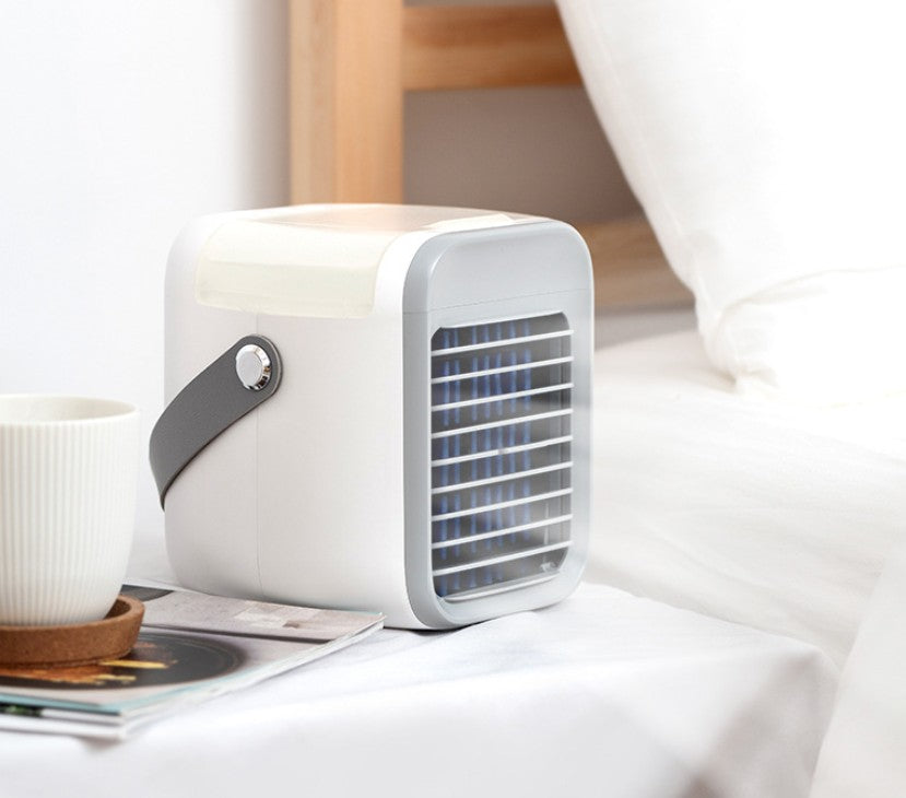 New portable water cooling fan Mini home desktop air conditioner fan USB charging cooling fan - Korvel