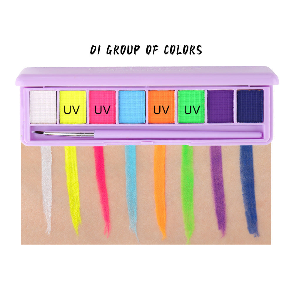 HANDAIYAN Pintura Corporal y Delineador Soluble en Agua - Brillo Ultravioletas