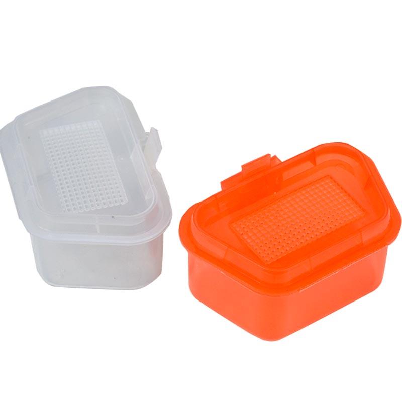 LEO Breathable Plastic Fishing Live Bait Storage Box Earthworm Bloodworms Bait Container - Korvel