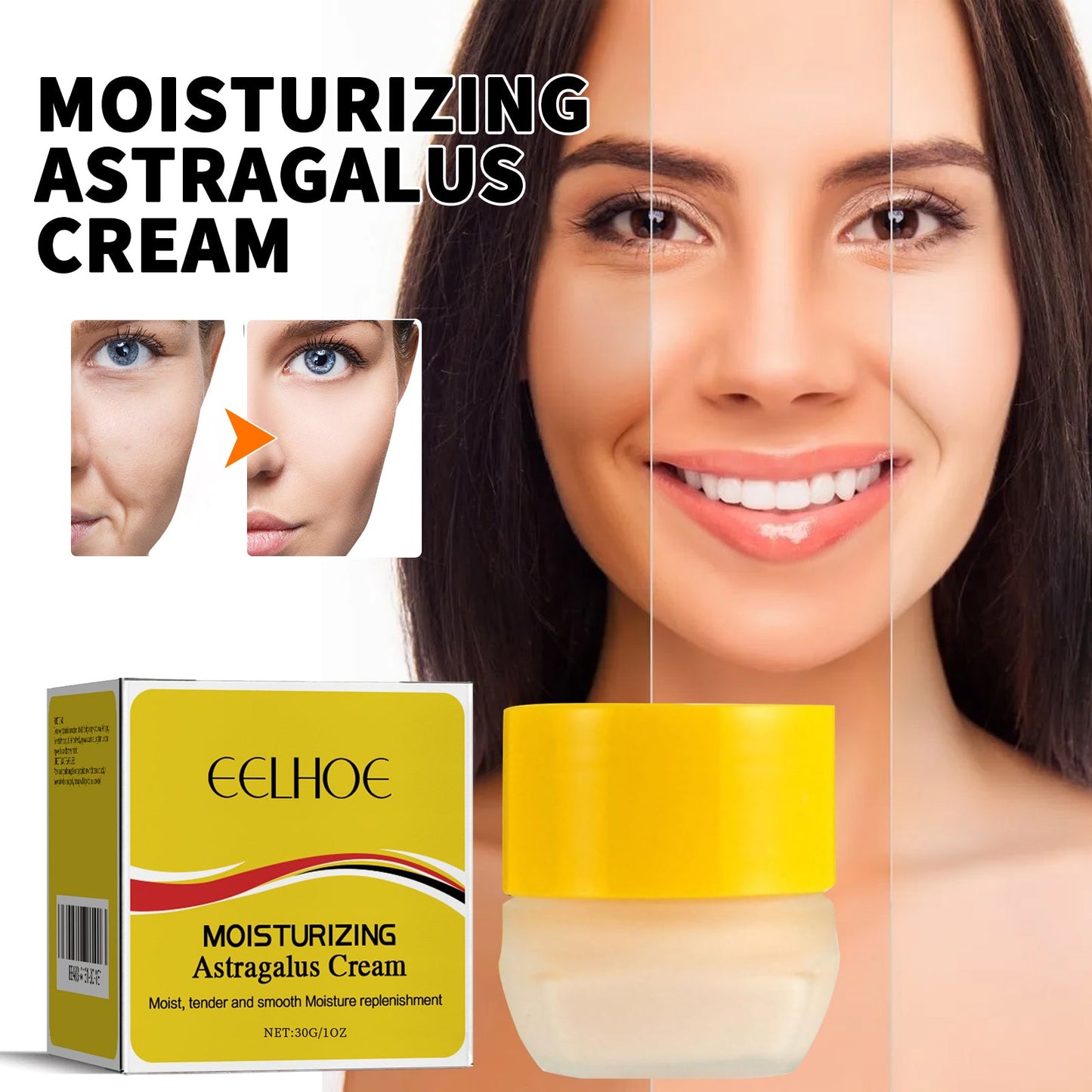 Hydrating And Moisturizing Astragalus Cream Astragalus Essence Gently Nourishes Facial Skin - Korvel