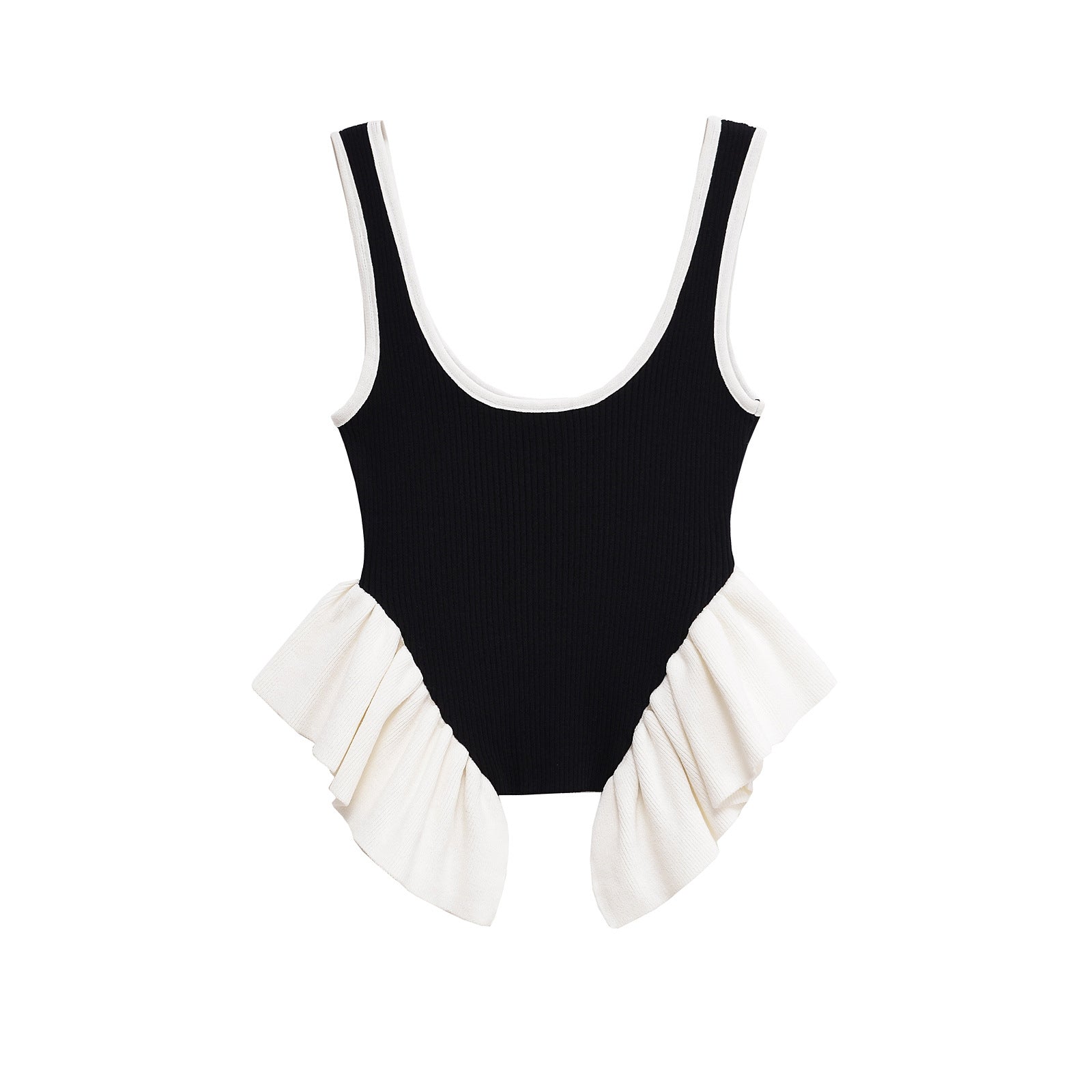 Elegant and Versatile Sleeveless Strap Top with  Design - Korvel