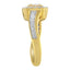 Anillo de cóctel de diamantes de oro amarillo de 10KT - 5/8 cttw
