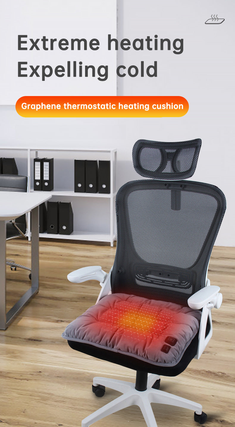45X45cm USB Heating 3-speed Thermostat Cushion Office Sedentary Car Home Dual-use Winter Warm Physiotherapy Electric Heating Pad - Korvel