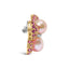 Broche de mariposa de perla del mar del sur y zafiro rosa de 18 quilates
