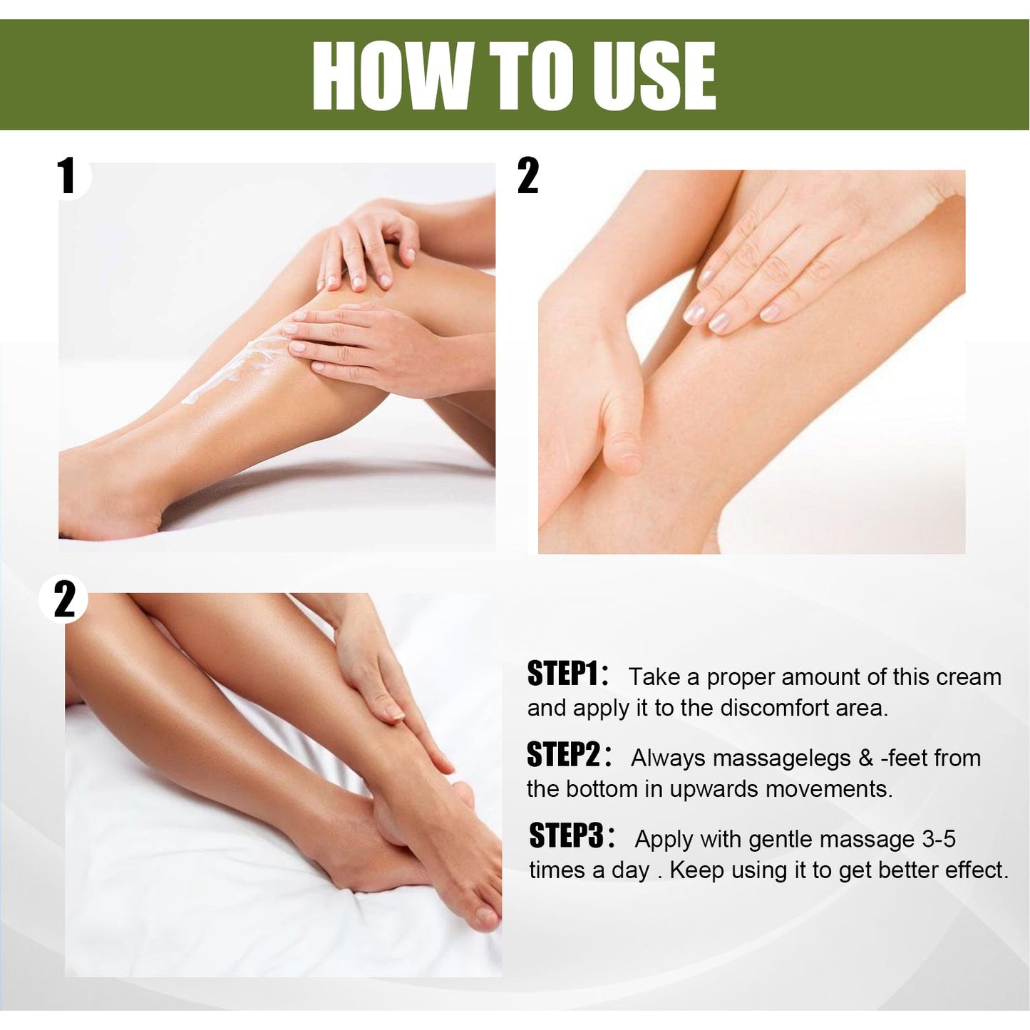 Crème Réparatrice Premium pour les Jambes - Confort et Soin