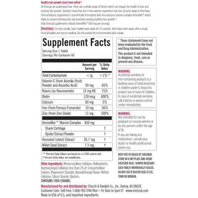 Viviscal Hair Growth Dietary Supplement, 60 Tablets