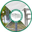 Large dome shaped walk-in fence cage metal chicken coop with waterproof and UV resistant cover, pipe diameter 1 inch - Korvel