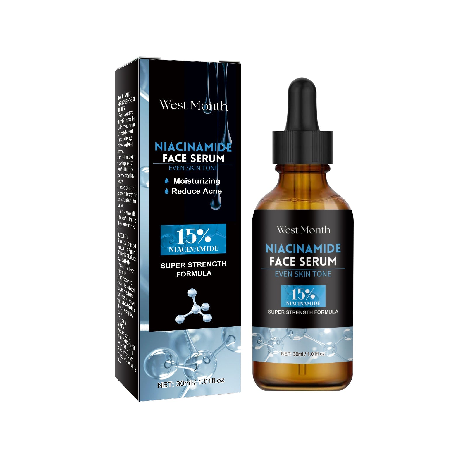 Niacinamide Facial Essence, Brightening, Firming, Hydrating And Whitening Essence - Korvel