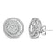14K Gold Diamond Cluster Double Halo Stud Earrings
