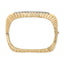 Bracelet jonc en or jaune 14K avec diamants - 1 1/4 Cttw