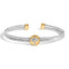 Pulsera Bangle Medallón de Libélula Baño de Oro de 18K en Plata Esterlina