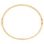 Bracelet jonc demi-éternité en or jaune 14K avec diamants - 7,75"