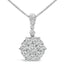 Collar de Colgante de Diamantes en Oro Blanco de 14K - 18"