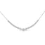 Collar de Barra de Clúster de Diamantes de Oro Blanco de 14K - 2.00 Cttw