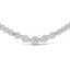 Collar de Barra de Clúster de Diamantes de Oro Blanco de 14K - 2.00 Cttw