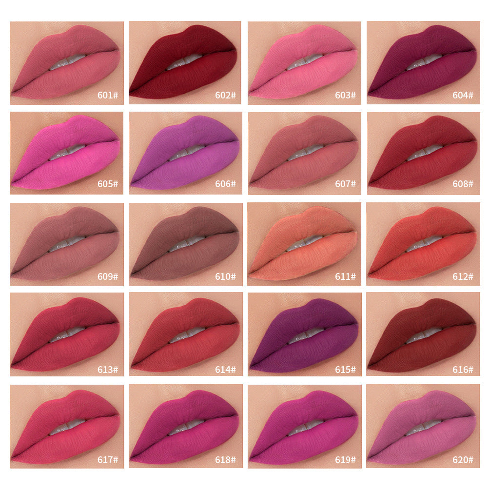 Qibest 34 Colores Brillo de Labios Líquido Mate
