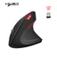 New Wireless Mouse 2.4G Vertical Health Mouse External Battery 6D Design Computer Office - Korvel