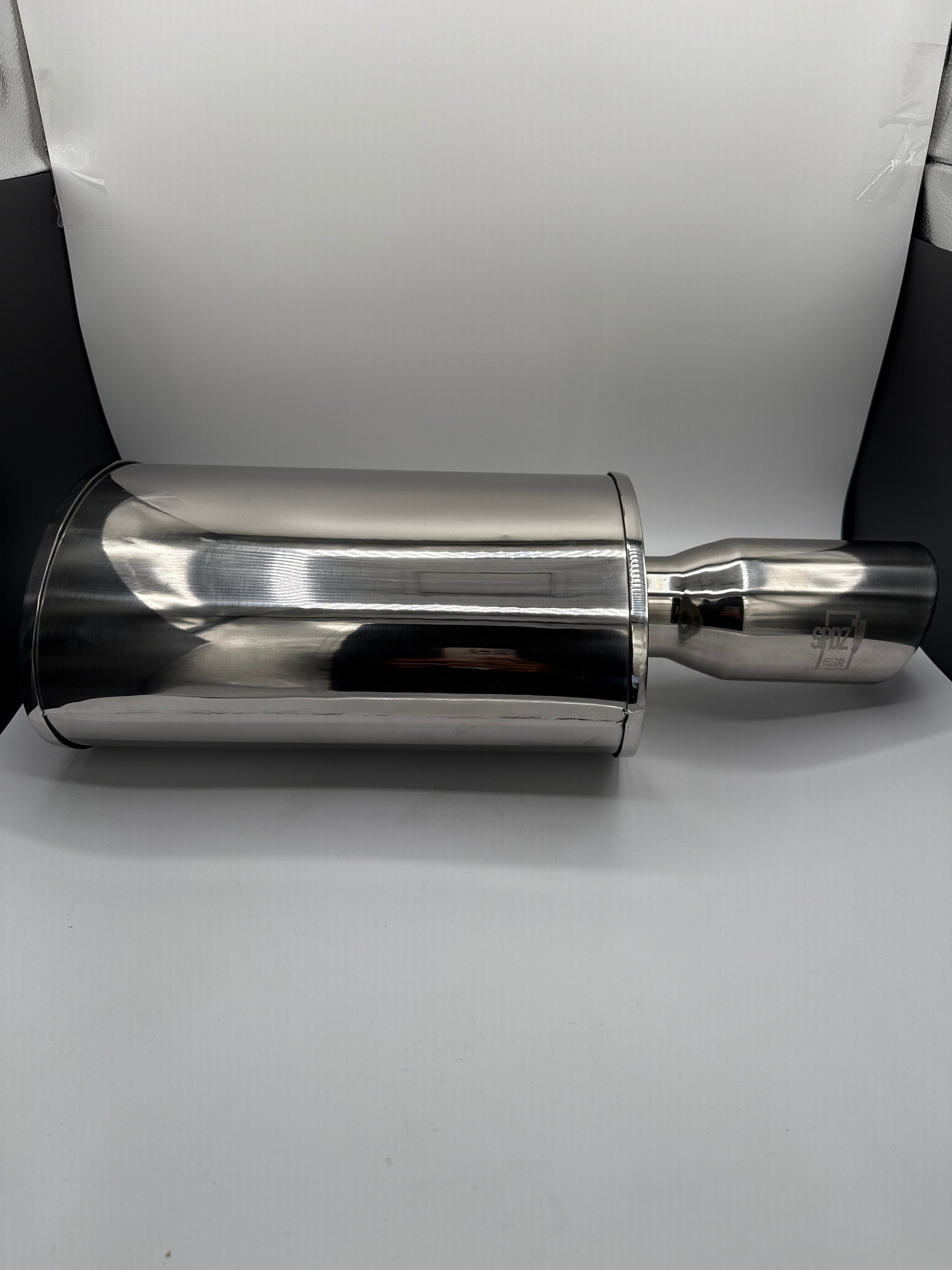 SPDZ1 World Spec Performance Muffler - 2.5" Inlet, 3.5" Outlet - Korvel