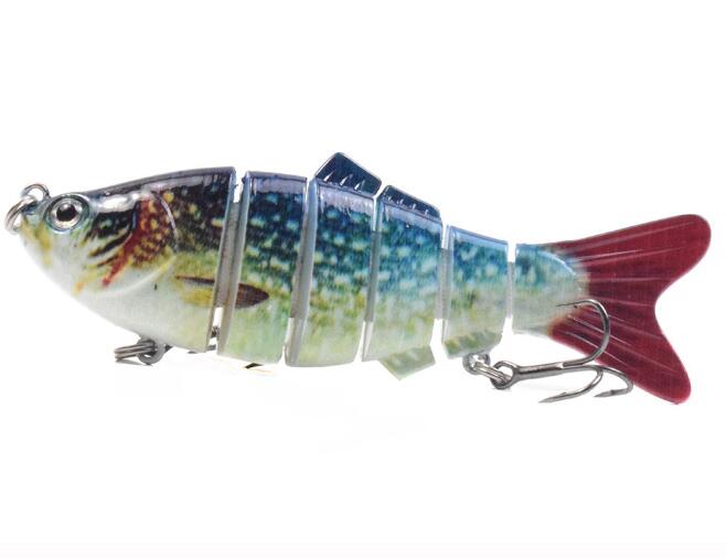 10cm 16.5g Multi-section Lure With Ring Beads Simulation Luya Multi-section Lure Submerged Bionic 6-section Lure - Korvel