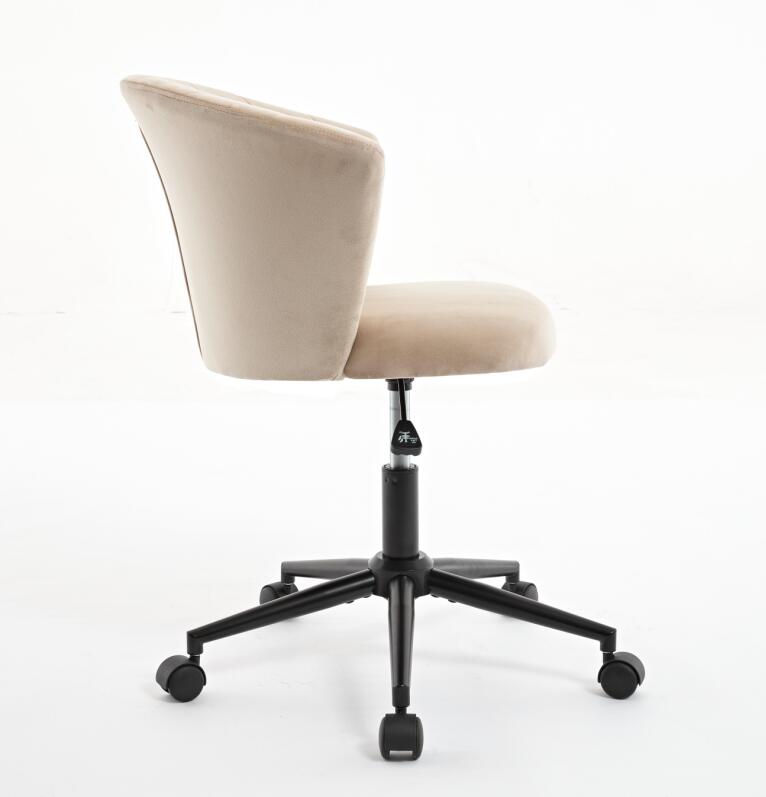 Silla de Oficina en Forma de Flor de Terciopelo con Giro