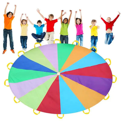 Giant Rainbow Parachute Toy for Kids - Outdoor Fun