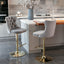 Adjusatble Seat Height from 25-33 Inch, Modern Upholstered Bar Stools with Backs Comfortable Tufted for Home Pub and Kitchen Is - Korvel