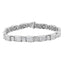 Bracelet de tennis en or blanc 14K avec diamants taille princesse de 5,0 Cttw