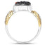 4.74 Carat Multi-Stone .925 Sterling Silver Engagement Ring