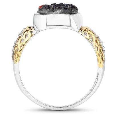 Anillo de Compromiso de Múltiples Piedras de 4.74 Quilates en Plata Esterlina .925