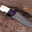 Premium Custom Damascus Steel Hunting Knife – 9" G10, Bone & Rosewood Handle | KBS Knives - Korvel