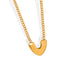 Elegant Gold-Plated Heart Pendant Necklace