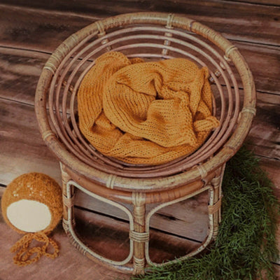 Newborn photography props rattan chair studio shooting supplies auxiliary shooting props handmade - Korvel