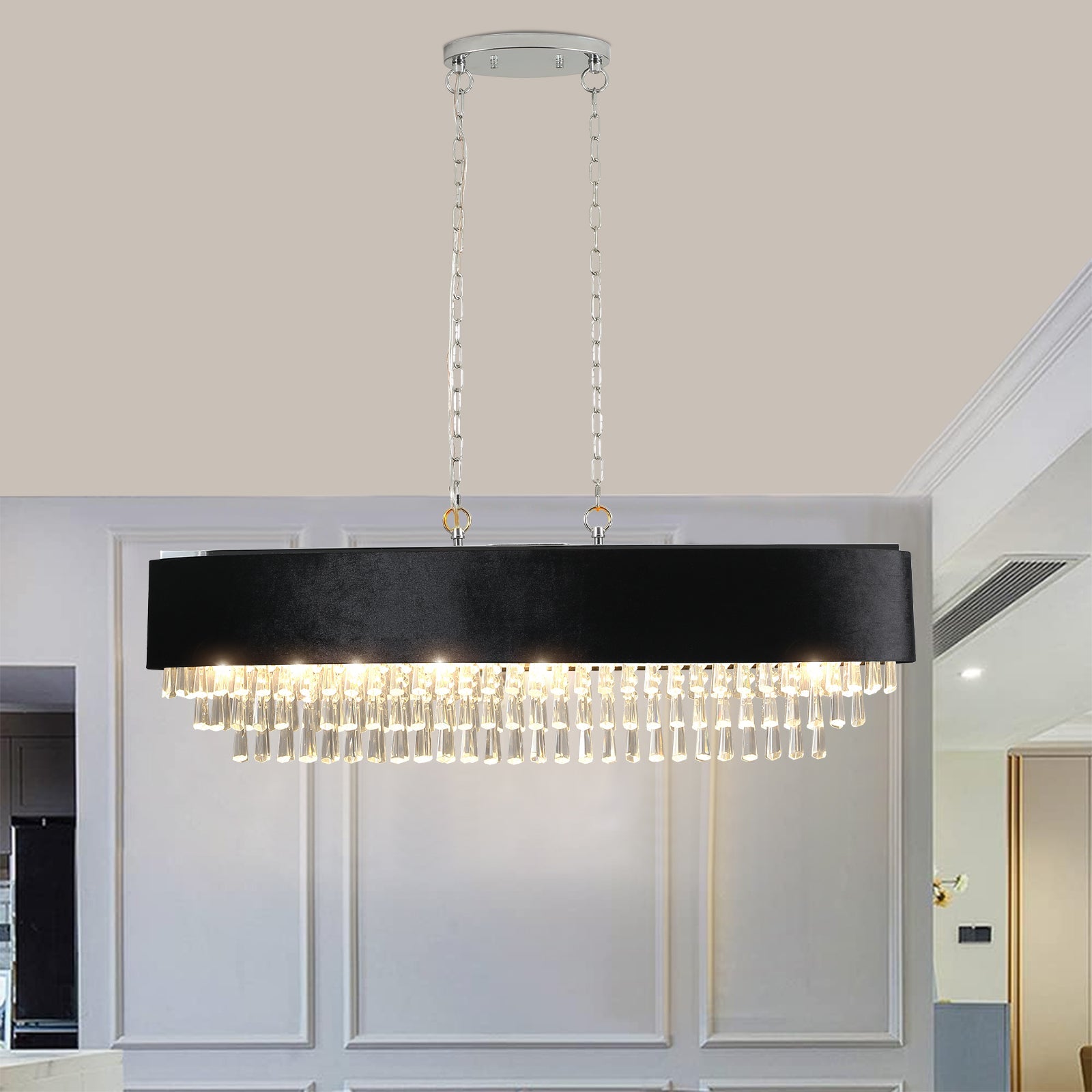 Modern Crystal Chandelier for Living-Room Cristal Lamp Luxury Home Decor Light Fixture - Korvel