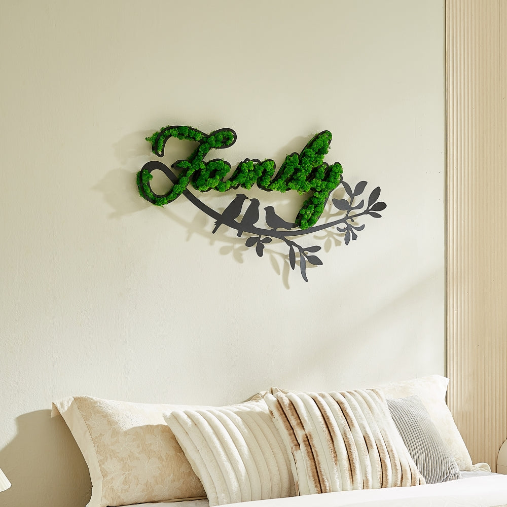 Letter Art Moss Wall Decor - Korvel