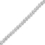 Bracelet de tennis en argent sterling .925 avec diamants en réglage miracle "S" - 7,25"