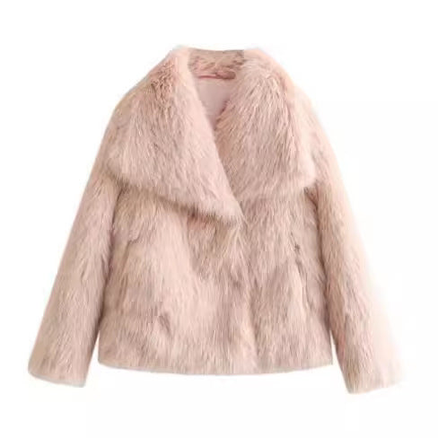 Winter Plush Coat - Stylish Warm Thicken Fluffy Jacket