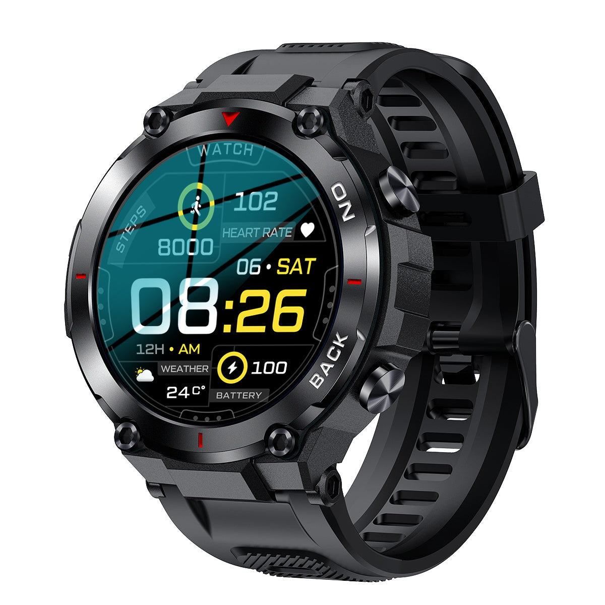 K37 smart watch GPS positioning exercise health heart rate monitoring female physiological cycle reminder - Korvel