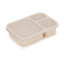 Microwaveable rectangular wheat straw compartment lunch box fresh-keeping lunch box - Korvel