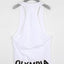 Camiseta sin mangas de gran tamaño para hombre con gráfico de letras