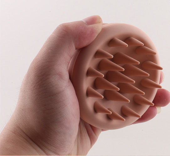 Massage silicone hair brush, head massage comb, scalp cleaning massage brush, hair comb - Korvel