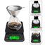 Digital kitchen coffee scale with timer, high - precision LCD, 5kg/0.1g - Korvel