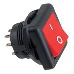 Interrupteur à bascule DPDT rouge premium pour machines à moins - 6 broches