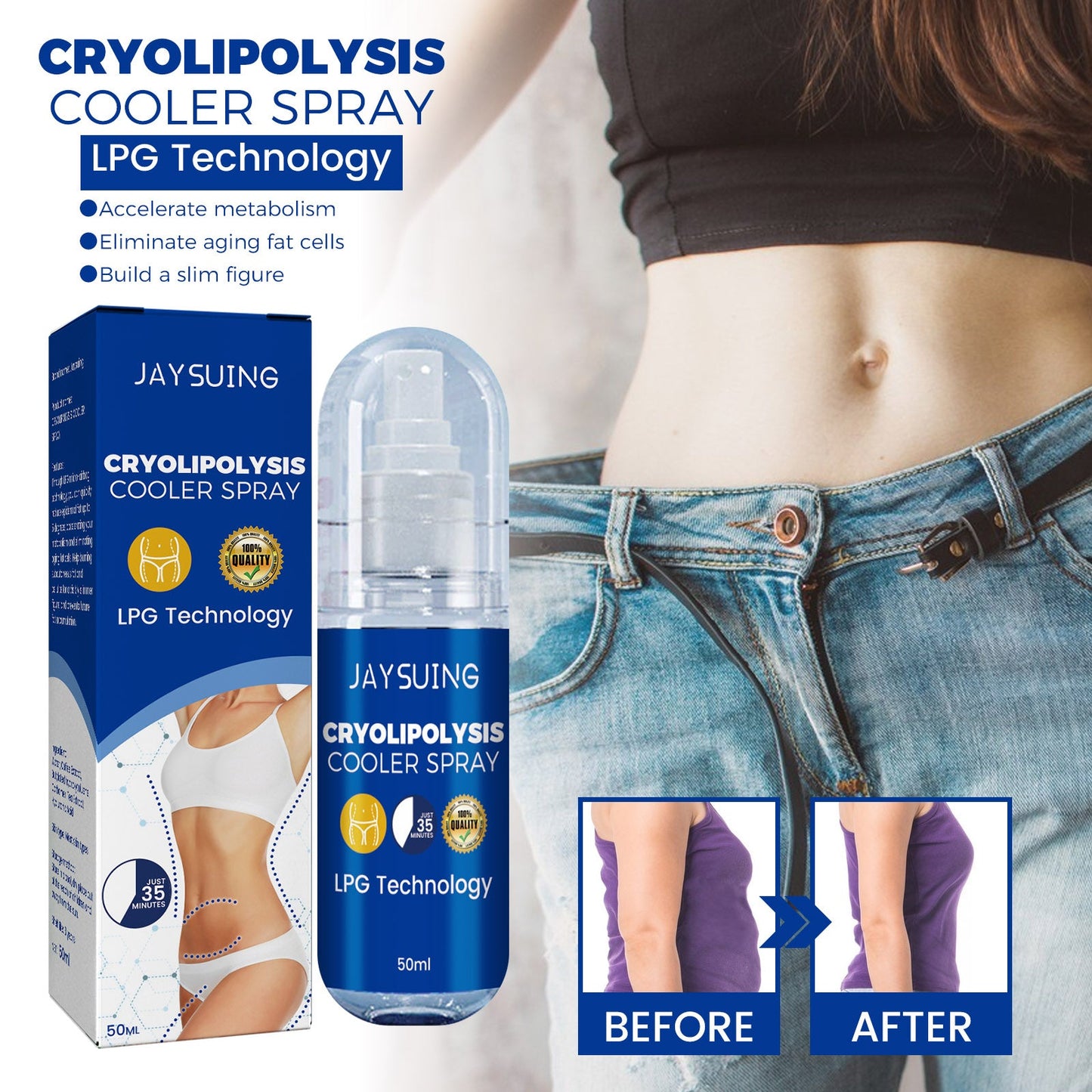 Spray hydratant et raffermissant pour le corps premium
