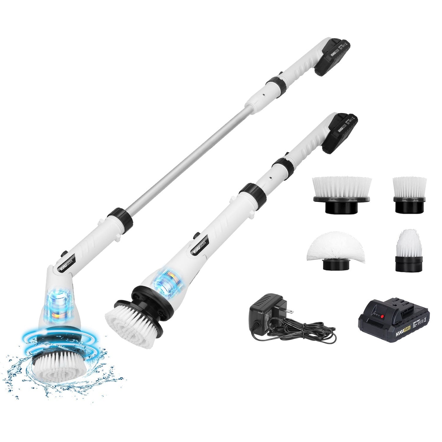 Electric Spin Scrubber - Cordless Handheld Cleaning Brush