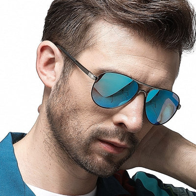 Lunettes de pilote premium avec grande monture pour hommes