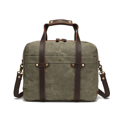 Maletín de Viaje Vintage para Hombre en Lona Encera
