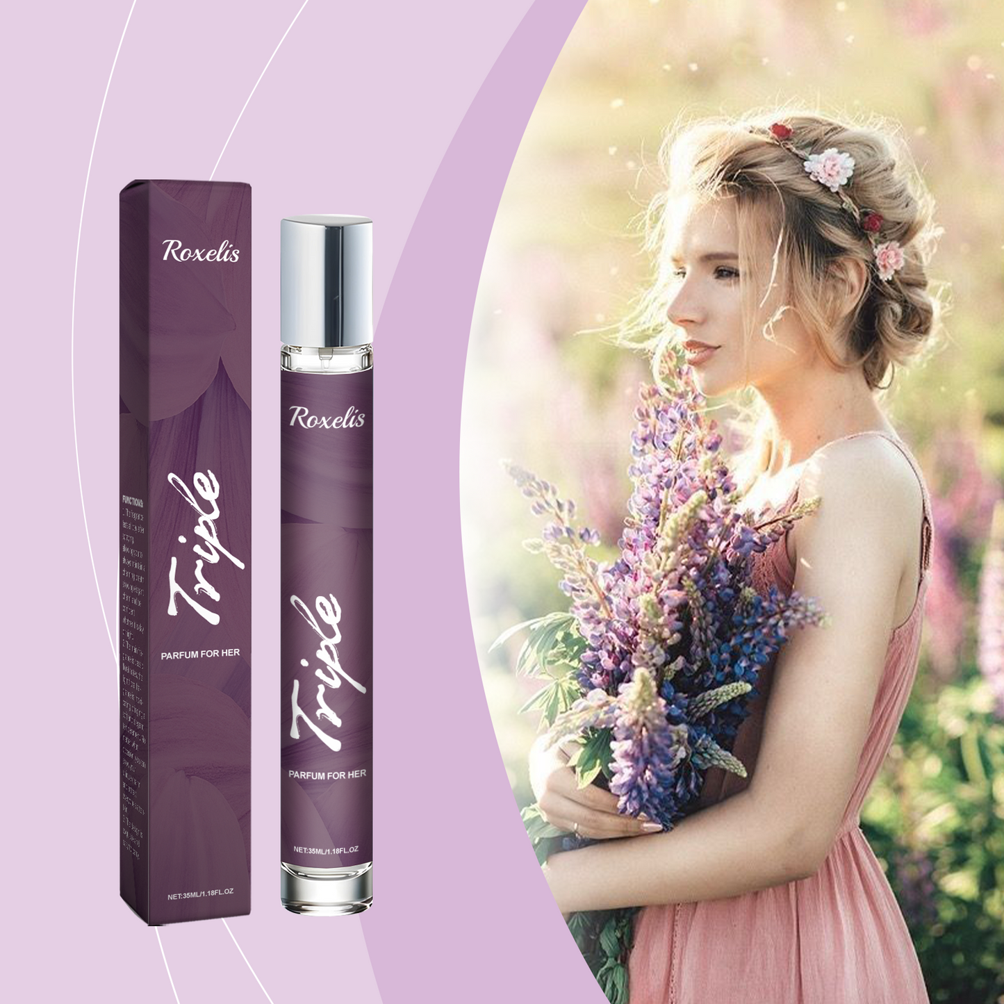 Women's Charm Perfume Lasting Fragrance Fresh Rose Elegant Fragrance Dating Commute Attractive Convenient Perfume - Korvel