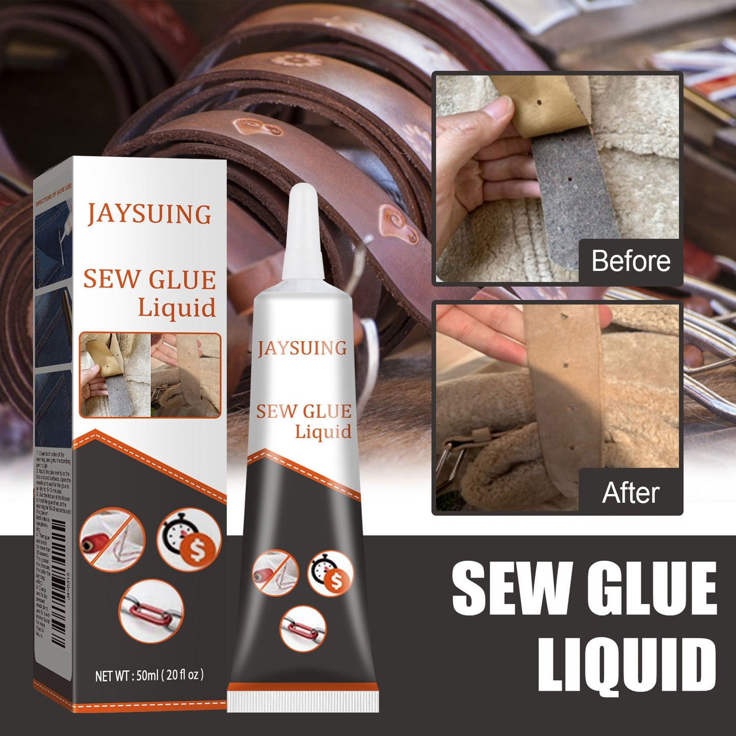 Premium Fabric Sewing Glue for Crafting and Repairs